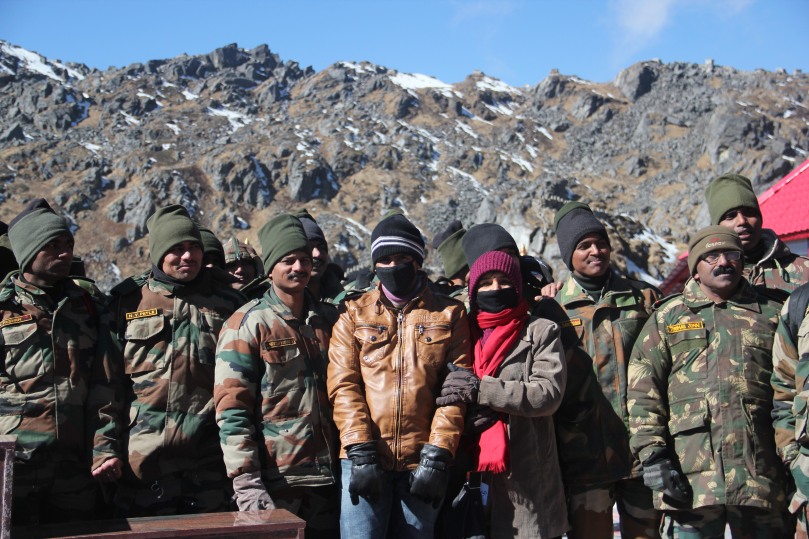 Riding to 14000 feet, surviving the chilly winds and meeting the Indian Army was surely a one-of-a-kind adventure! :)