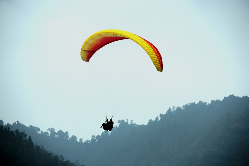 Paragliding...
